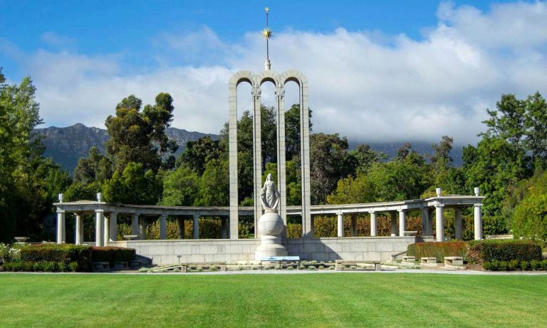 Monument at Huguenot Memorial Museum in Franschhoek  